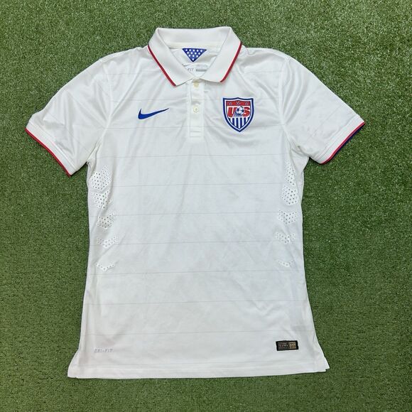 Nike Tops - NIKE Dri-Fit Womens USA World Cup 2014 Jersey Polo Size Large
